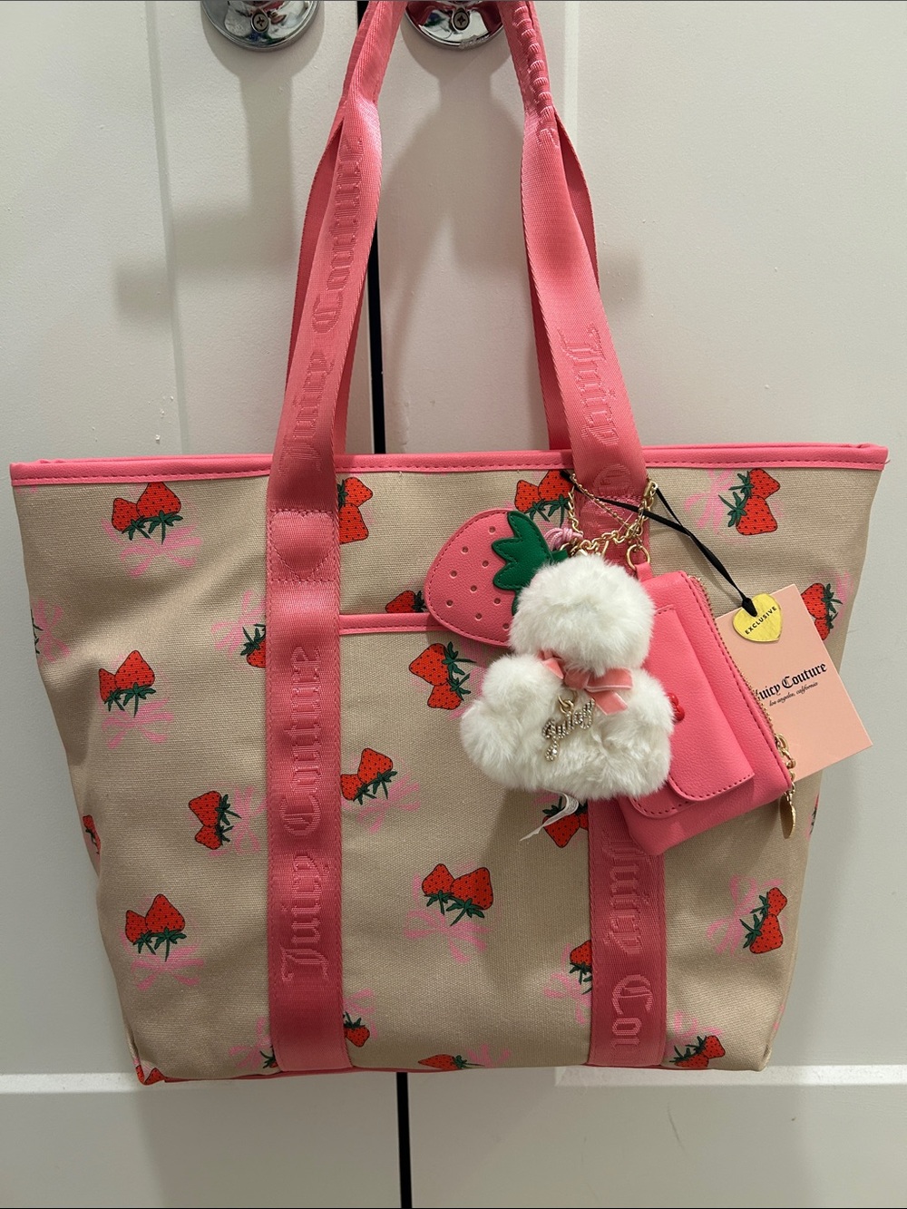 Juicy Couture Exclusive (NWT) Strawberry Festival Tote Bag